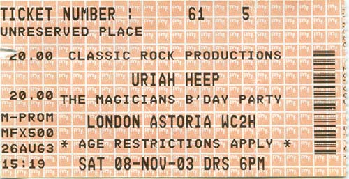 Uriah Heep -Astoria London