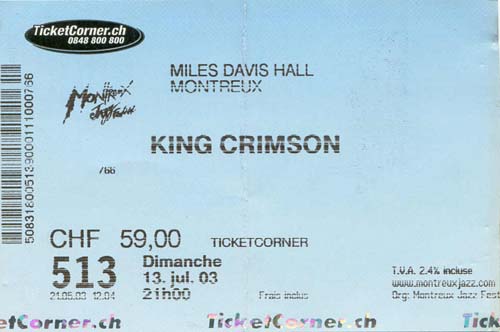 King Crimson - Montreux Jazz Festival