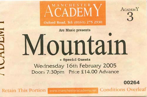 Mountain - Manchester Academy